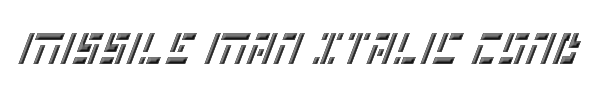 Missile Man Italic Cond 