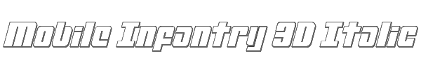 Mobile Infantry 3D Italic 