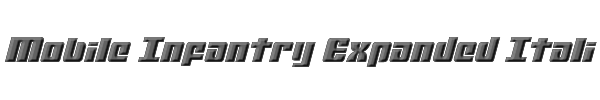 Mobile Infantry Expanded Italic 