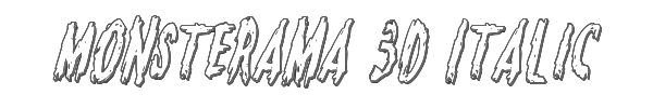 Monsterama 3D Italic 