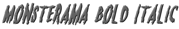 Monsterama Bold Italic 