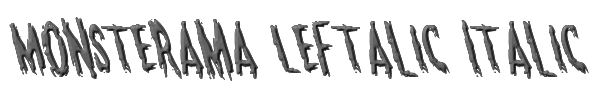 Monsterama Leftalic Italic 