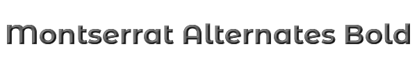 Montserrat Alternates Bold 