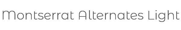 Montserrat Alternates Light 