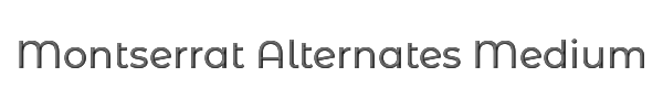 Montserrat Alternates Medium 