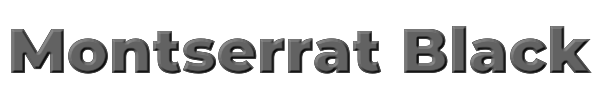 Montserrat Black 