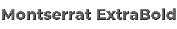 Montserrat ExtraBold 