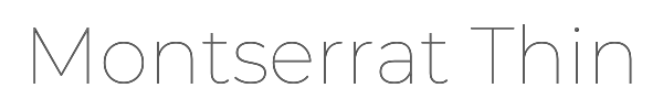 Montserrat Thin 