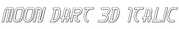 Moon Dart 3D Italic 