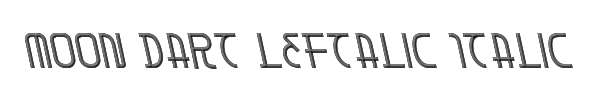Moon Dart Leftalic Italic 