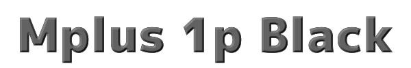 Mplus 1p Black 