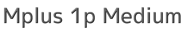 Mplus 1p Medium 