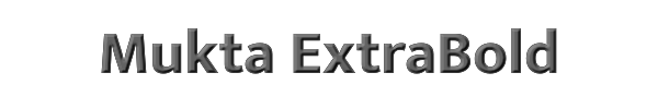 Mukta ExtraBold 