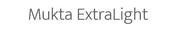 Mukta ExtraLight 