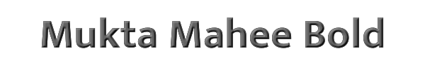 Mukta Mahee Bold 
