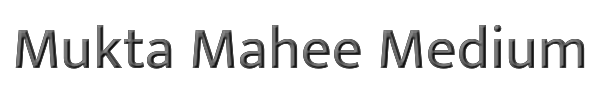 Mukta Mahee Medium 