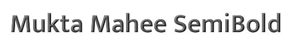 Mukta Mahee SemiBold 
