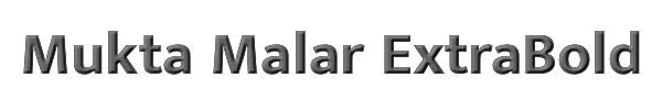 Mukta Malar ExtraBold 