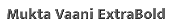 Mukta Vaani ExtraBold 