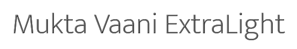 Mukta Vaani ExtraLight 