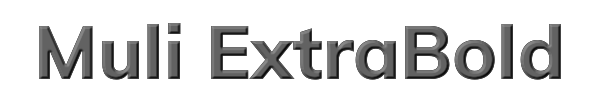 Muli ExtraBold 