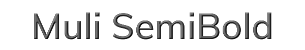 Muli SemiBold 