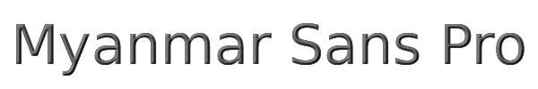 Myanmar Sans Pro 