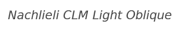 Nachlieli CLM Light Oblique 
