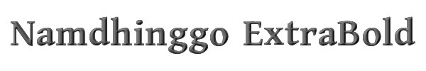 Namdhinggo ExtraBold 