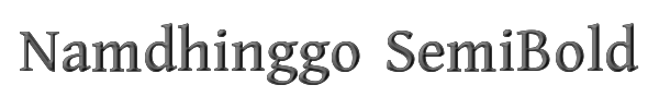 Namdhinggo SemiBold 