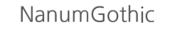 NanumGothic 