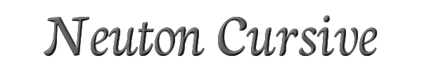 Neuton Cursive 