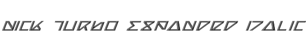 Nick Turbo Expanded Italic 