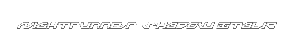 Nightrunner Shadow Italic 