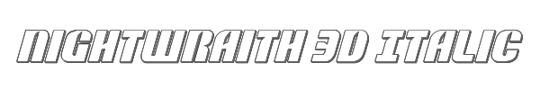 Nightwraith 3D Italic 