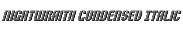 Nightwraith Condensed Italic 