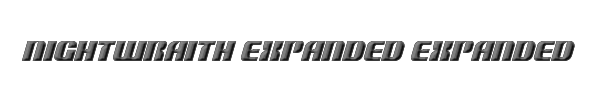 Nightwraith Expanded Expanded Italic 