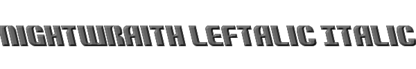 Nightwraith Leftalic Italic 