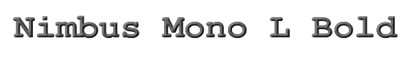 Nimbus Mono L Bold 