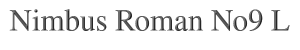 Nimbus Roman No9 L 
