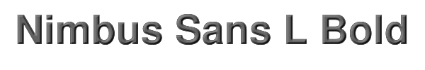 Nimbus Sans L Bold 
