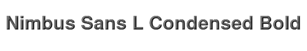 Nimbus Sans L Condensed Bold 
