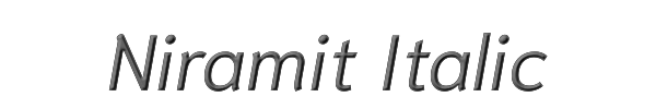 Niramit Italic 