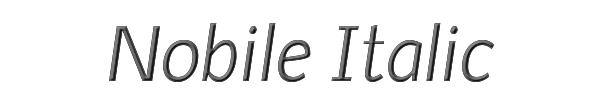 Nobile Italic 