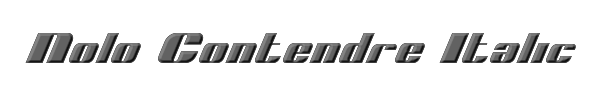 Nolo Contendre Italic 