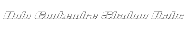 Nolo Contendre Shadow Italic 