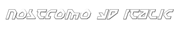 Nostromo 3D Italic 