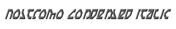 Nostromo Condensed Italic 