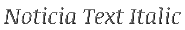 Noticia Text Italic 