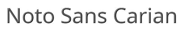 Noto Sans Carian 